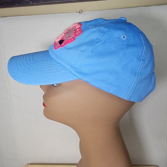 Hello Kitty Adjustable Blue Adult Ballcap Pink "H" - Picture 3 of 8